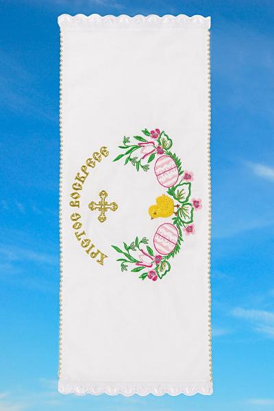Полотенце пасхальное, белое 150200193-000(1)