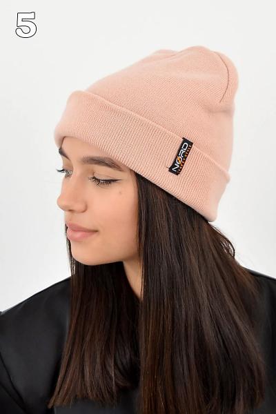 Шапка чулок NORD, пудрова 041017-09