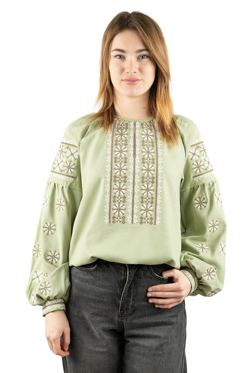 Вишиванка жіноча, оливкова 301063193-125