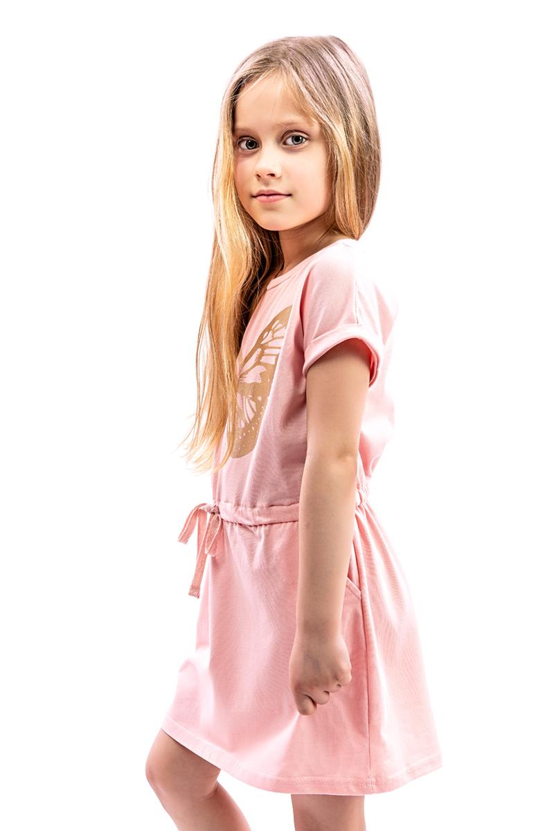 Платье для девочек, розовое 180663111-005