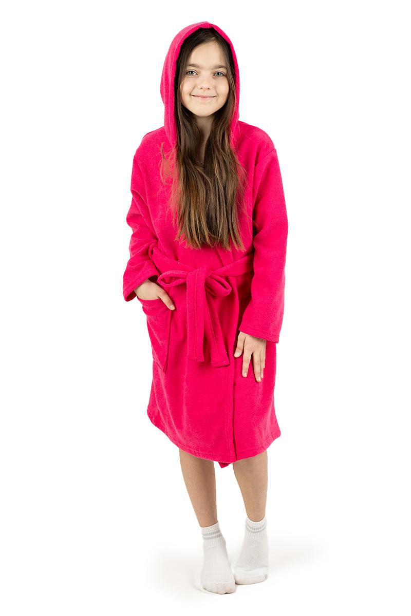 Халат детский, малиновый 270200602-006