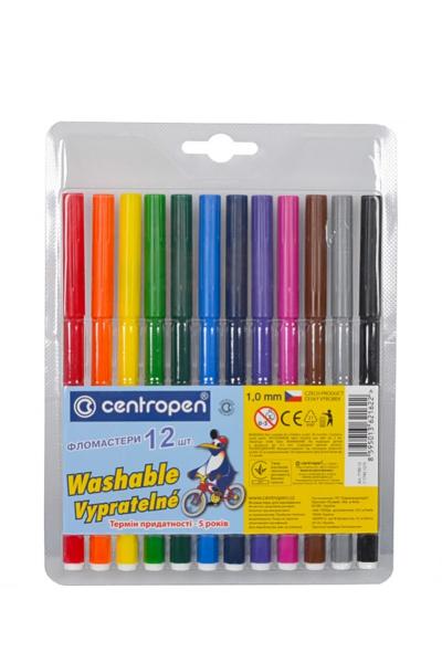 Фломастери 12 шт, ФЛОМІКИ 377