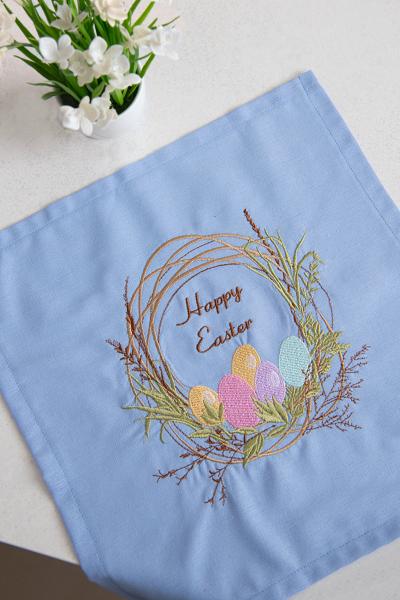 Серветка пасхальна, блакитна 150209193-016