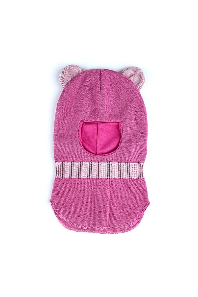 Шапка-шлем для девочки, розовая 041900978-005