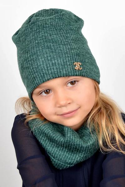 Шапка хомут, зеленый 041707-046