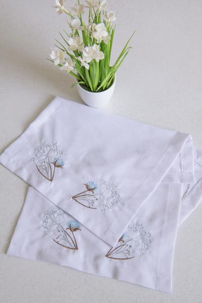 Серветка пасхальна, біла 150205193-001