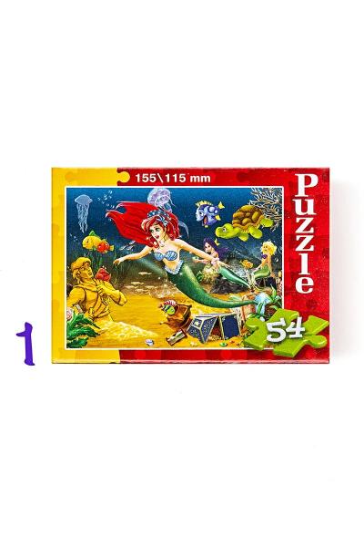 Пазлы детские 54 элемента 15,5*11,5, красные 809613