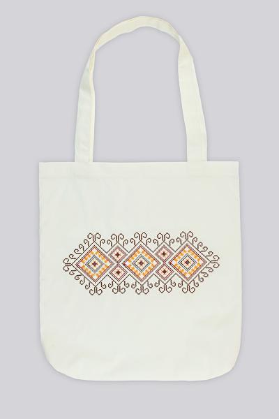 Эко сумка, Орнамент, молочная 800940241-035
