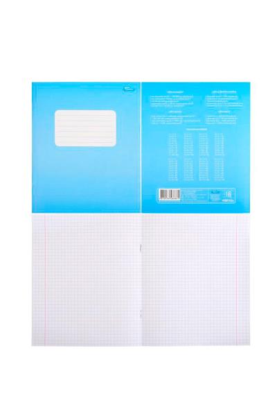 Зошит в клітинку 18 аркушів, асорті 500018