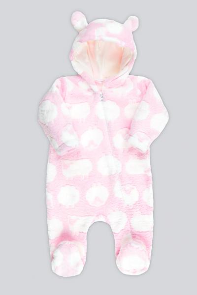 Комбінезон з вушками для малюків, рожевий 060041505-005