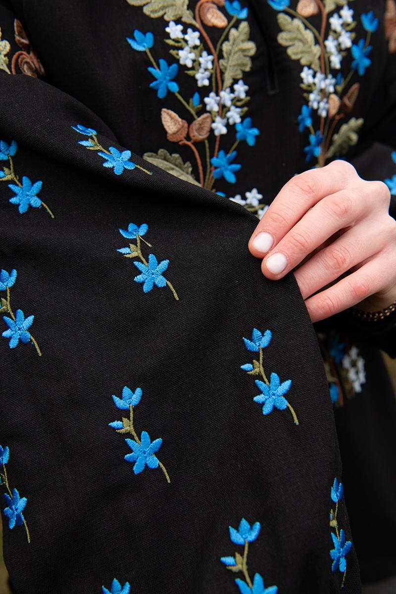 Вышиванка женская, черная 301060193-002