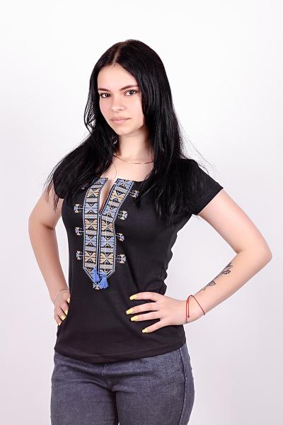 Посмотреть Вышиванка женская, черная 300999111002(3) Вышиванка женская, черная 300999111002(3)