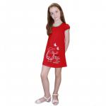 Платье детское, красное 180631111-007