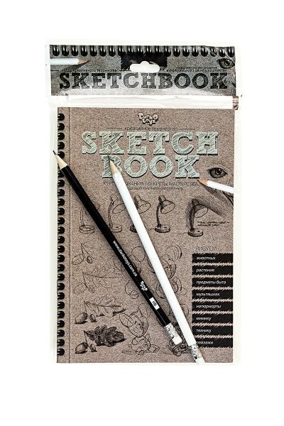 Книга-курс малювання Sketchbook з олівцями 859139300-000