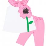 Комплект для дівчинки 2-х предметний, рожевий 080739111-005