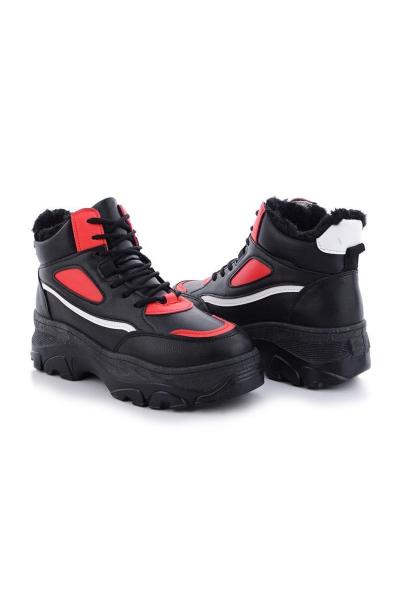 Подивитись Зимові жіночі кросівки, чорні 561653 Зимові жіночі кросівки, чорні 561653