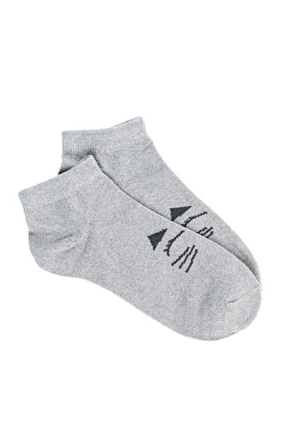 Носки женские укороченные, серые 603004026-023