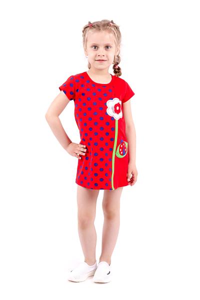 Платье детское, красное 180628146-007