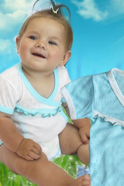 Боді ясельний, блакитний 020085142-016