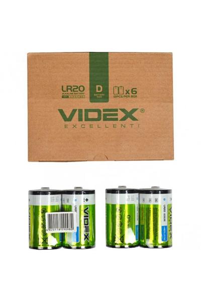Подивитись Батарейка бочонок VIDEX LR2O/D, 2шт 808207700 Батарейка бочонок VIDEX LR2O/D, 2шт 808207700