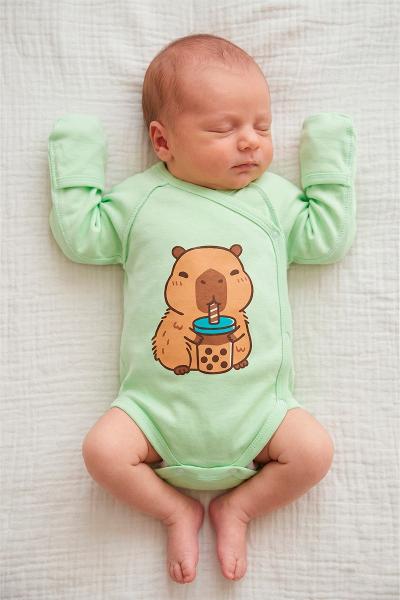 Боди для малышей, салатовый 020121304-028