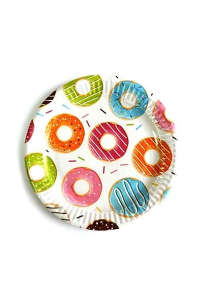 Тарелки бумажные, Пончики 9506