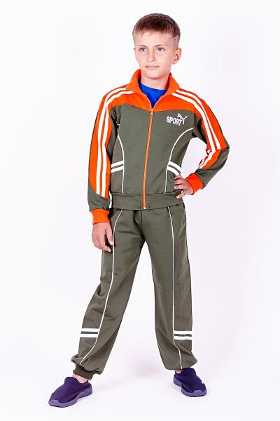 Спортивный костюм детский, хаки 080706170-022