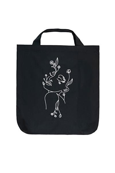 Сумка еко з вишивкою, чорна 800846241-002