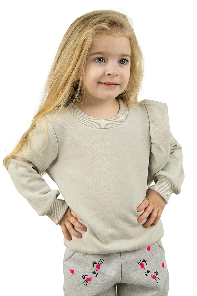 Свитшот детский, светло-оливковый 230847237-126