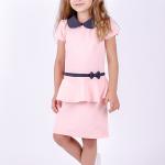 Платье для девочек школьное, розовое 180658170-005