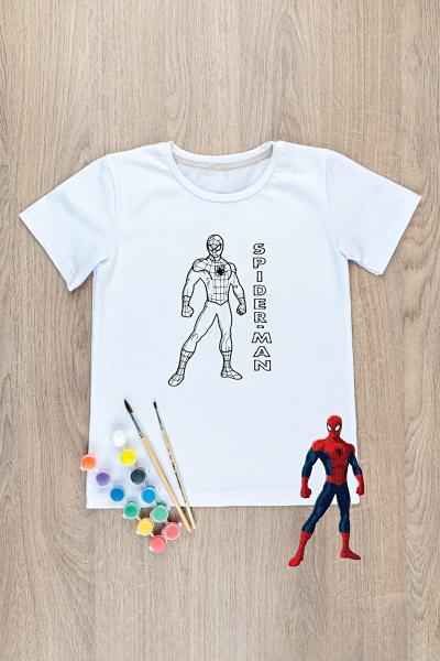Футболка-раскраска детская SPIDER-MAN, 260315111-041