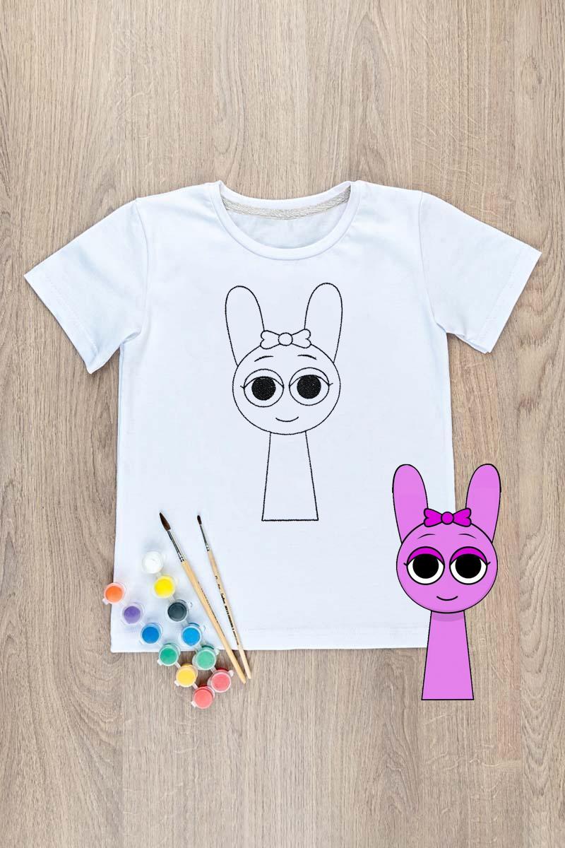 Футболка-розмальовка дитяча Спрункі Пінкі, 260315111-096