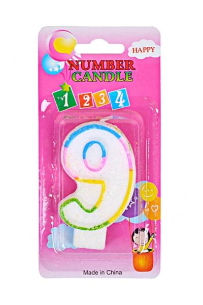 Свічка-цифра для торта 9, 809783600-118