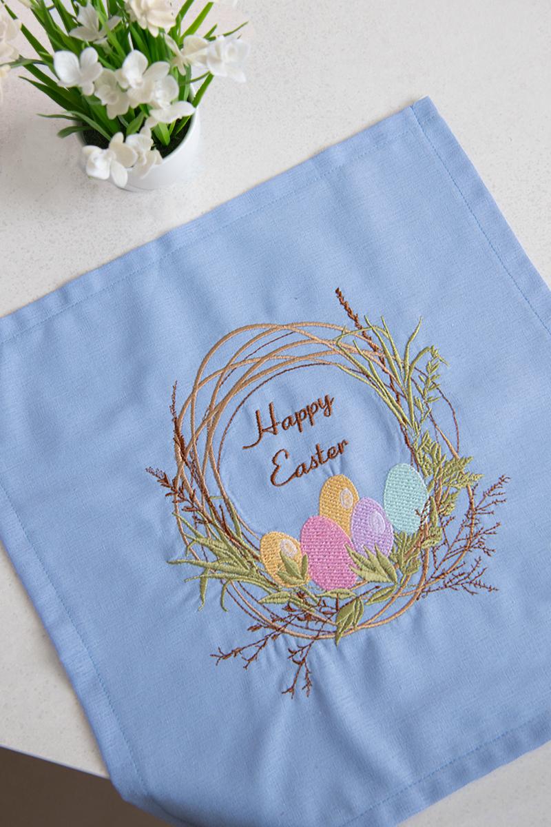 Серветка пасхальна, блакитна 150209193-016