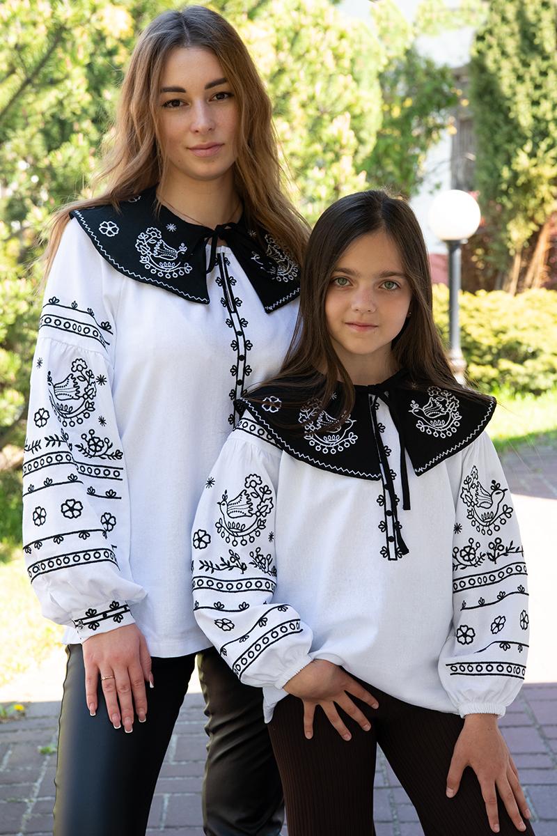 Вышиванка женская, белая 301072193-001