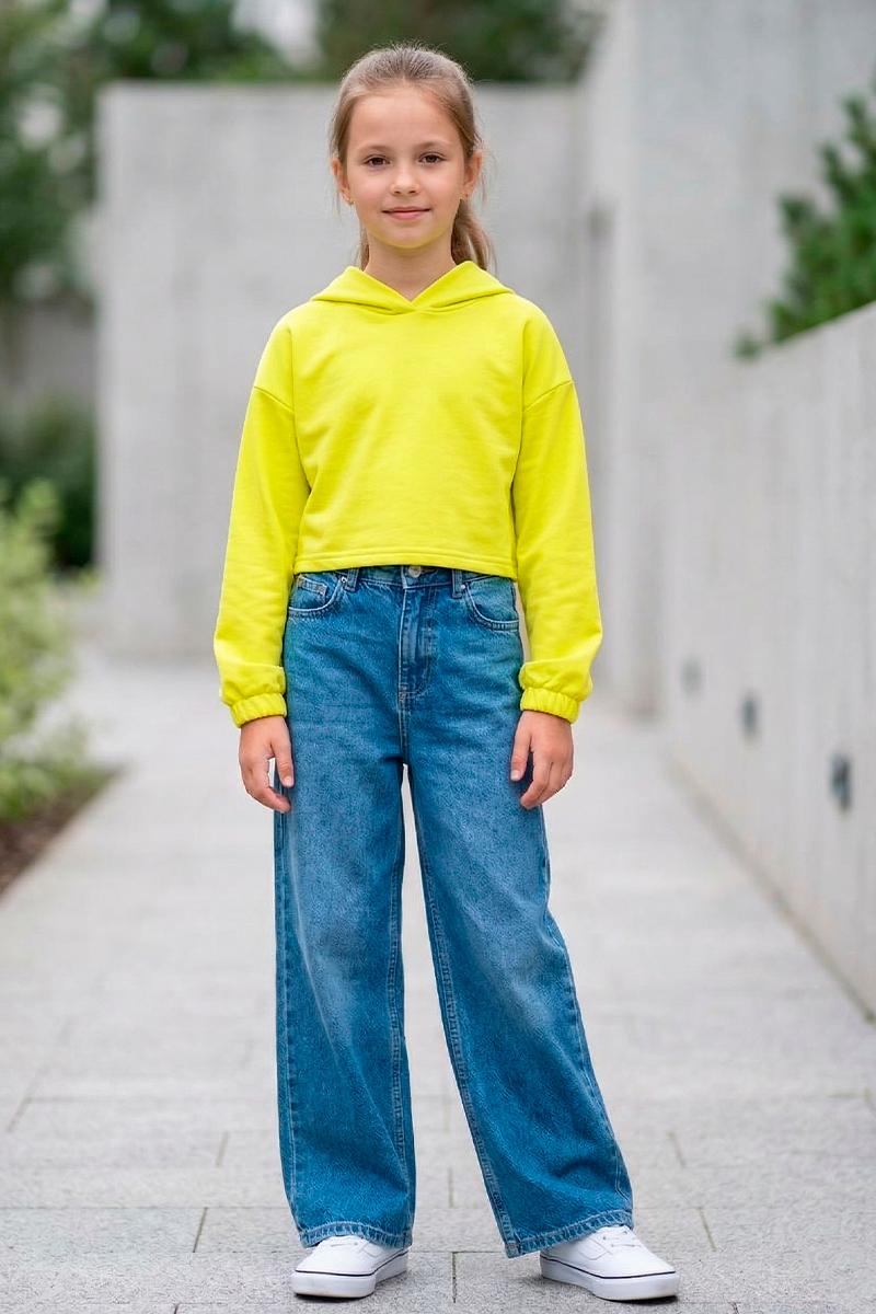 Худи для девочки, лимонный 230852170-013