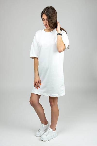 Подивитись Сукня-футболка жіноча, молочна 390819170-035 Сукня-футболка жіноча, молочна 390819170-035