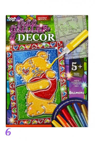 Набор, Витражная картина Мишка, 859678300-006