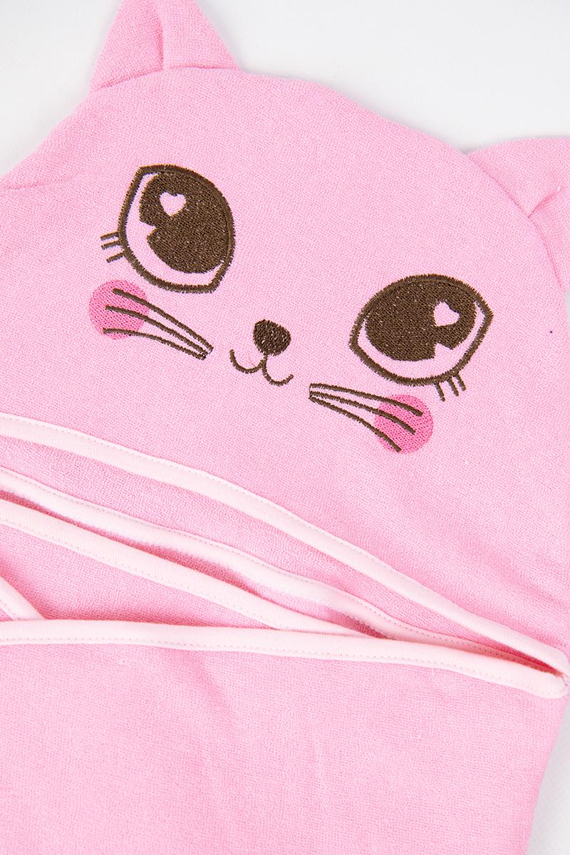 Уголок-пеленка с вышивкой, розовый 150134605-005