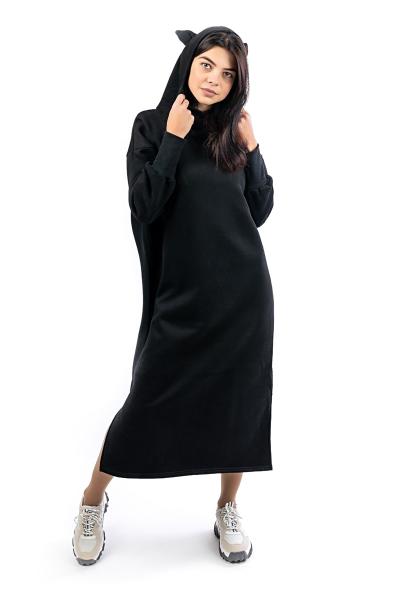 Подивитись Плаття-худі, чорне 111728 Плаття-худі, чорне 111728