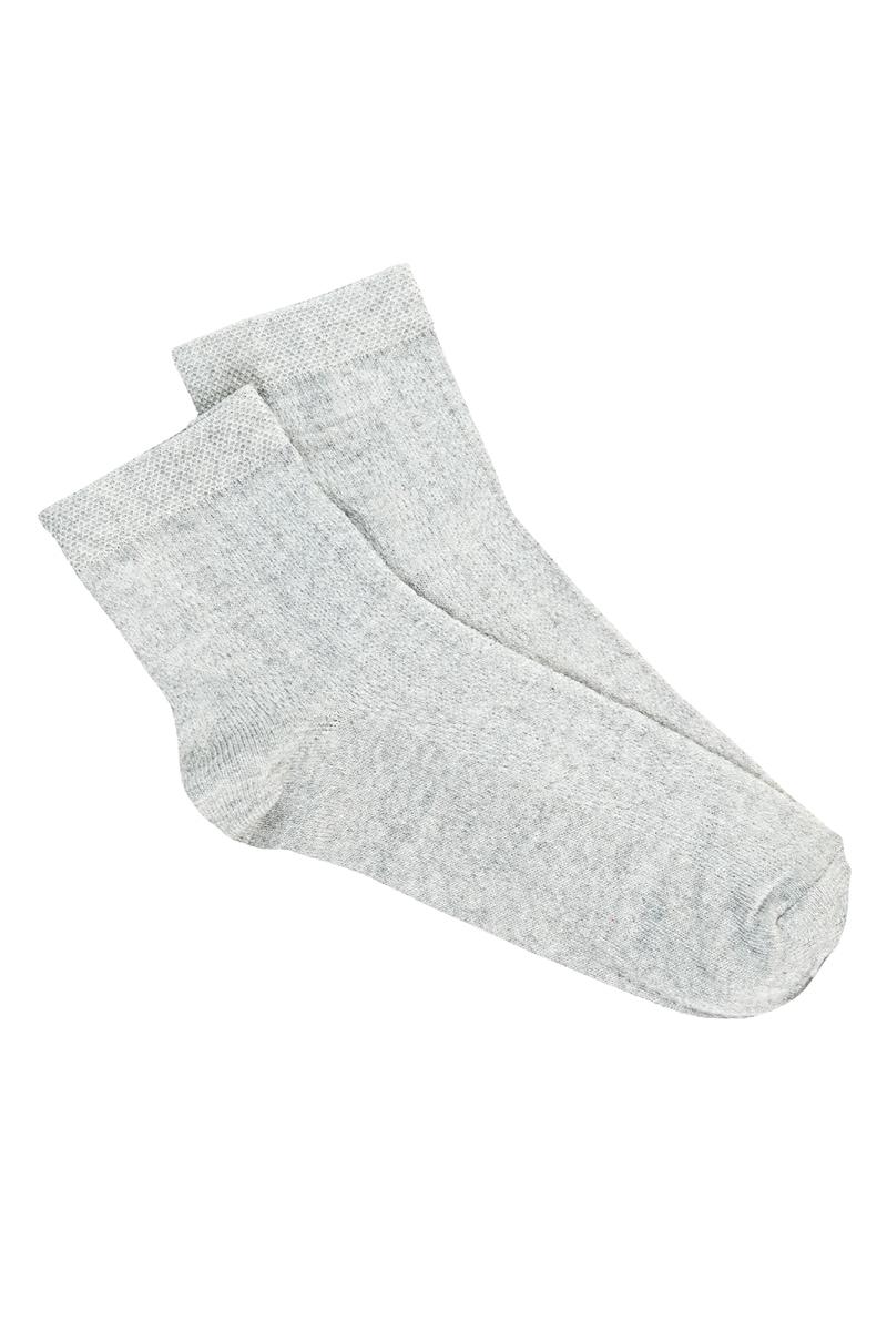 Носки мужские укороченные, серый меланж 600080011-027