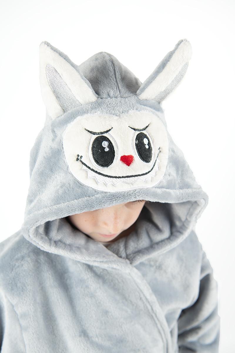 Халат дитячий Лабубу, світло-сірий 270198504-024