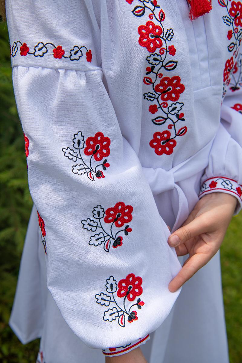 Платье для девочек, белое 180687193-001