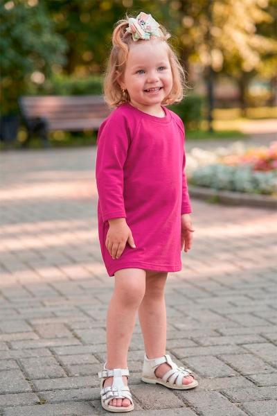 Платье для девочки, малиновое 100250170-006