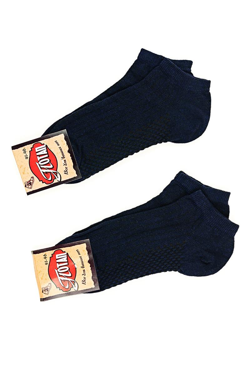 Носки мужские укороченные, темно-синие 602030643-040