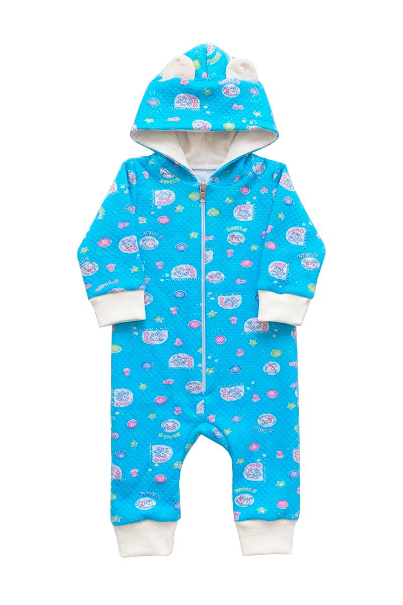 Комбінезон з вушками для малюків, блакитний 060302012-016