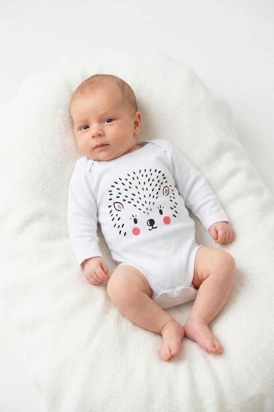 Боди для малышей, белый 020122304-001