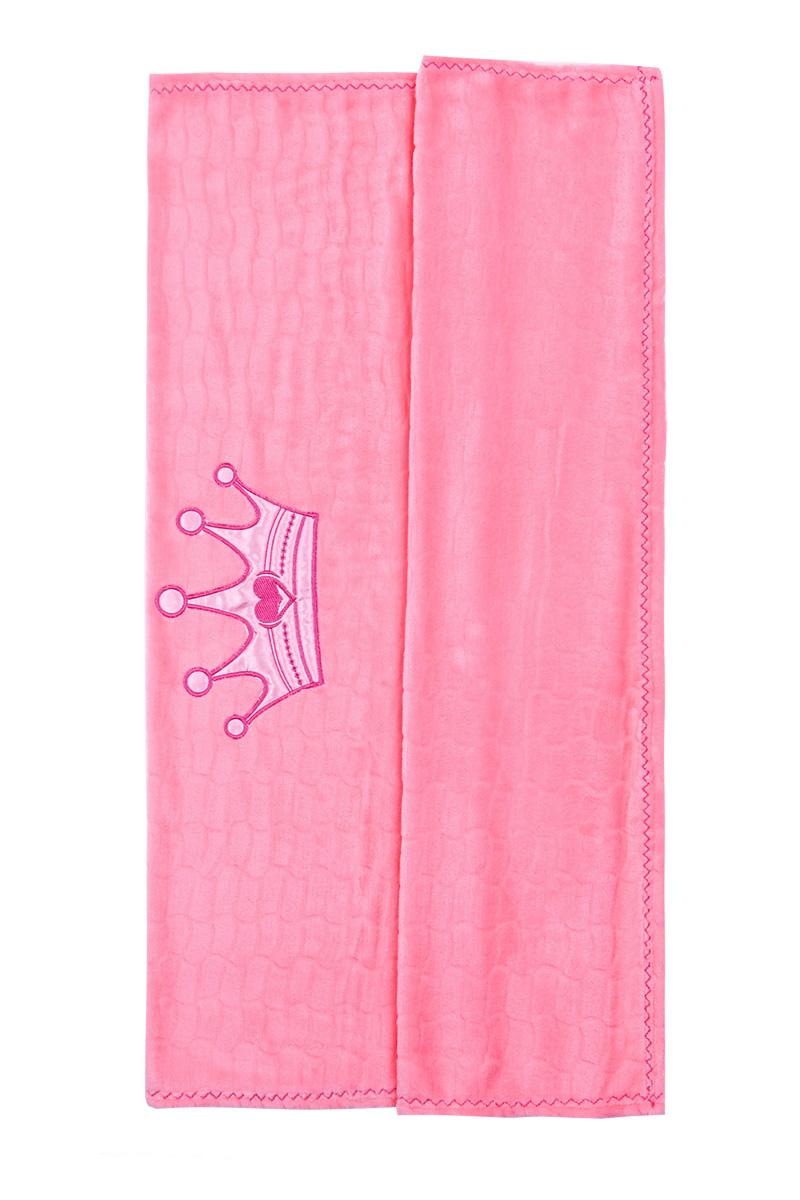 Плед дитячий, рожевий з рожевою вишивкою 150024501-127