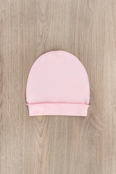 Шапочка для новонароджених, рожева 040101304-005