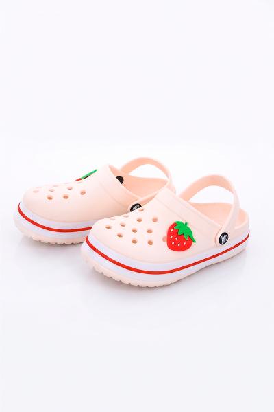 Кроксы для девочки, бежевые 703002301-045